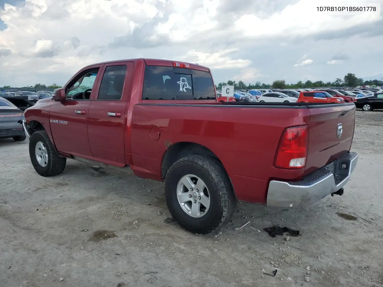 2011 Dodge Ram 1500 VIN: 1D7RB1GP1BS601778 Lot: 56952895