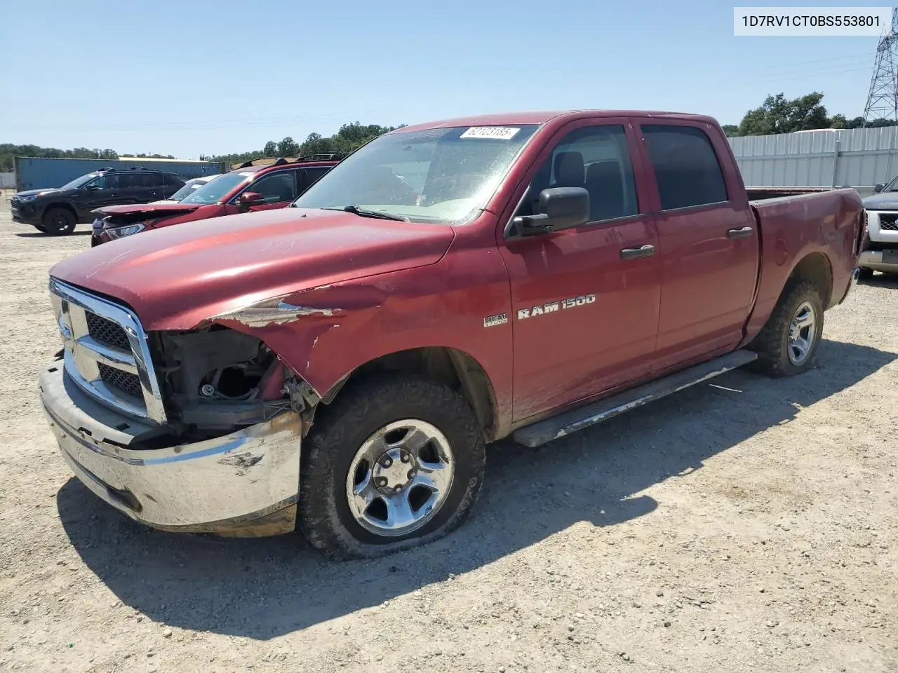 2011 Dodge Ram 1500 VIN: 1D7RV1CT0BS553801 Lot: 62123185