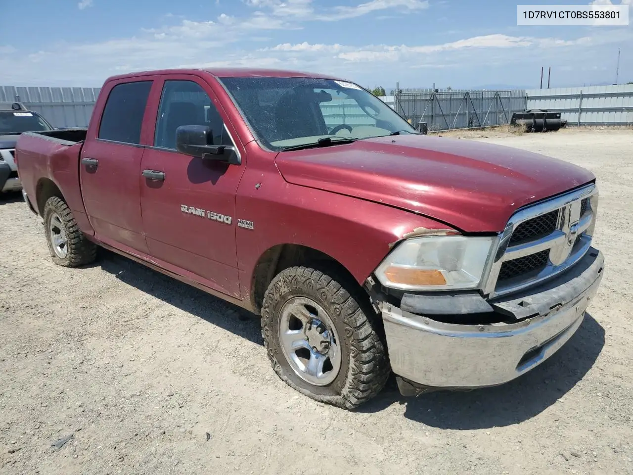 2011 Dodge Ram 1500 VIN: 1D7RV1CT0BS553801 Lot: 62123185