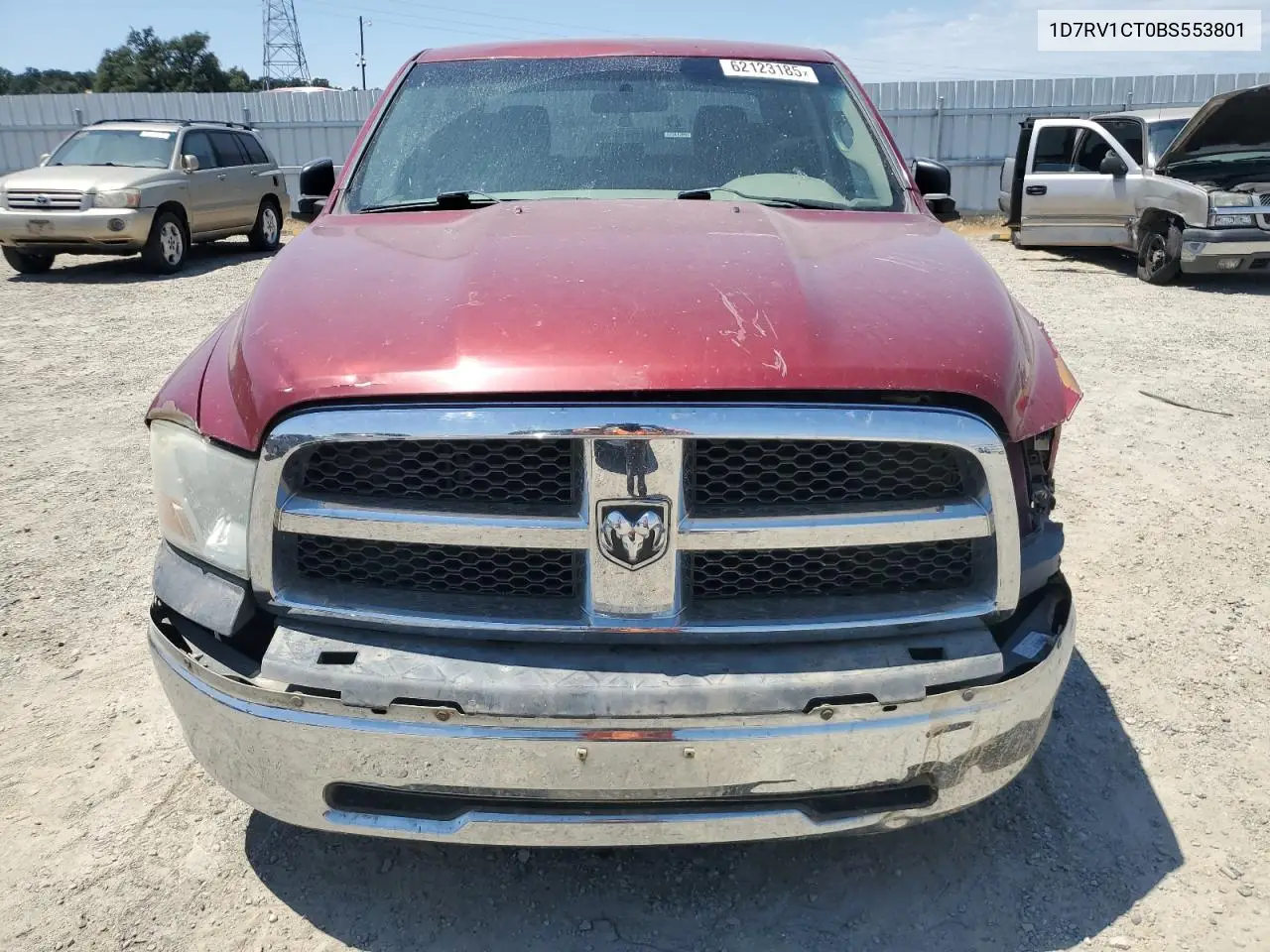 2011 Dodge Ram 1500 VIN: 1D7RV1CT0BS553801 Lot: 62123185