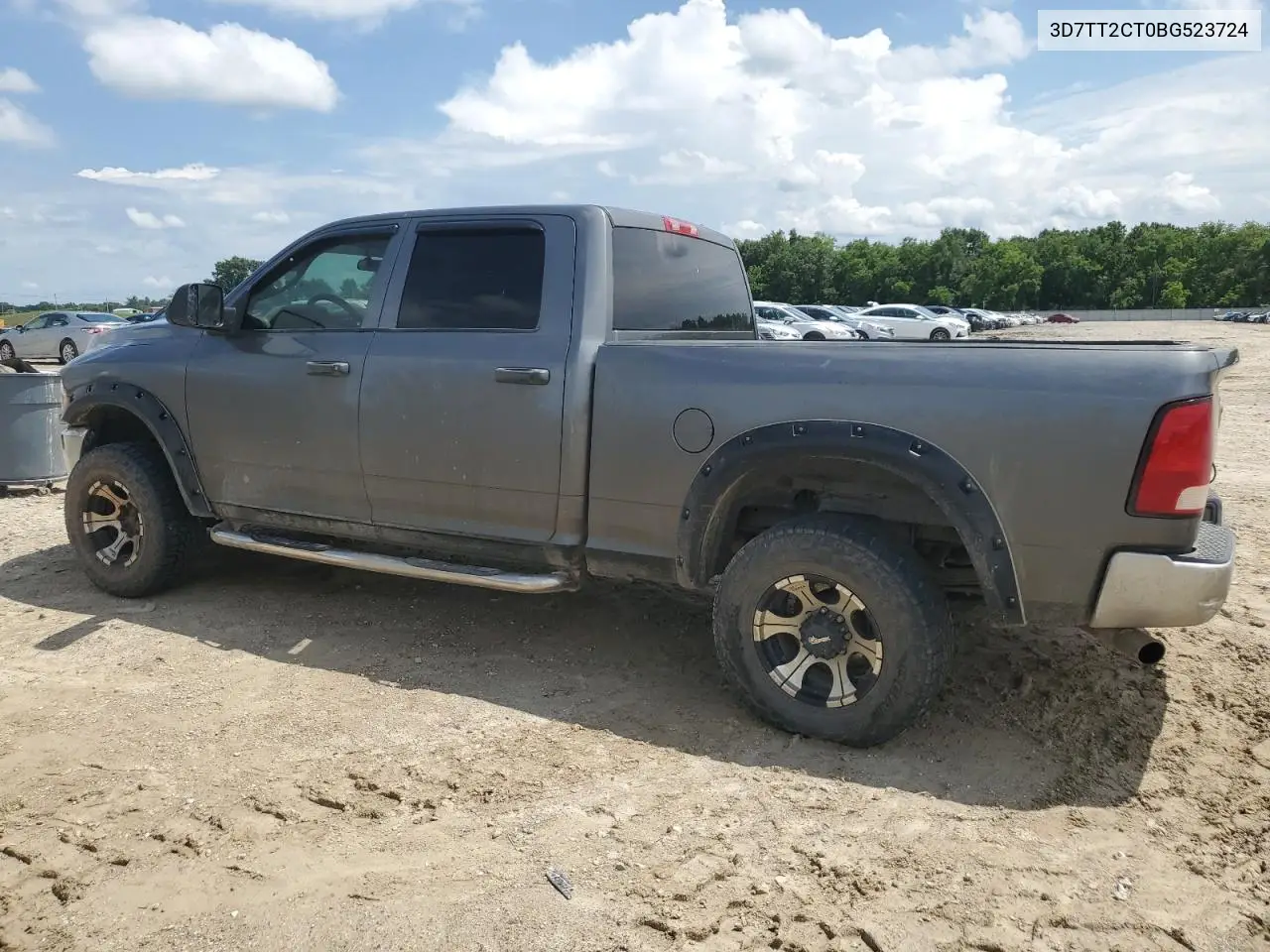 2011 Dodge Ram 2500 VIN: 3D7TT2CT0BG523724 Lot: 62570605