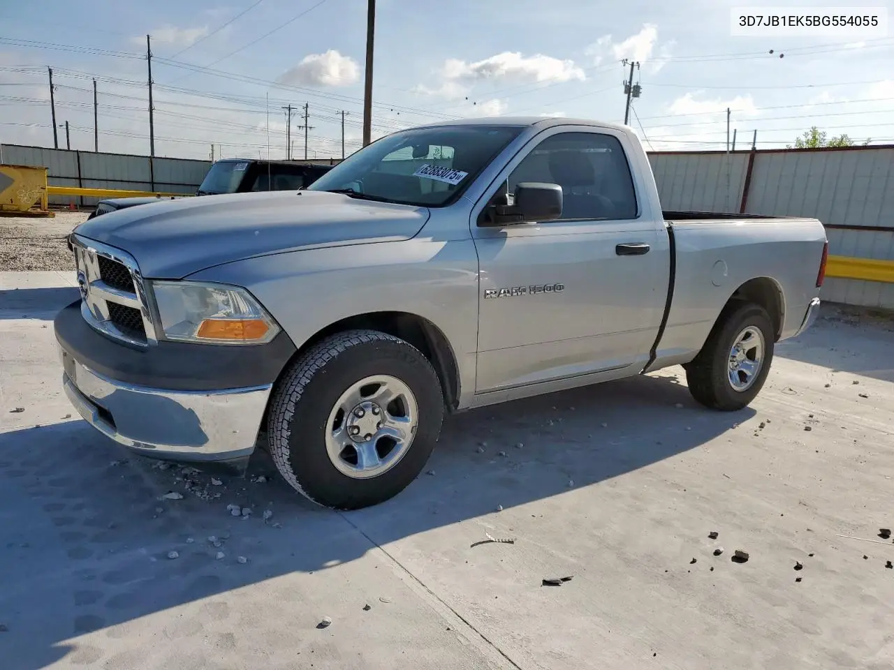 2011 Dodge Ram 1500 VIN: 3D7JB1EK5BG554055 Lot: 62883075