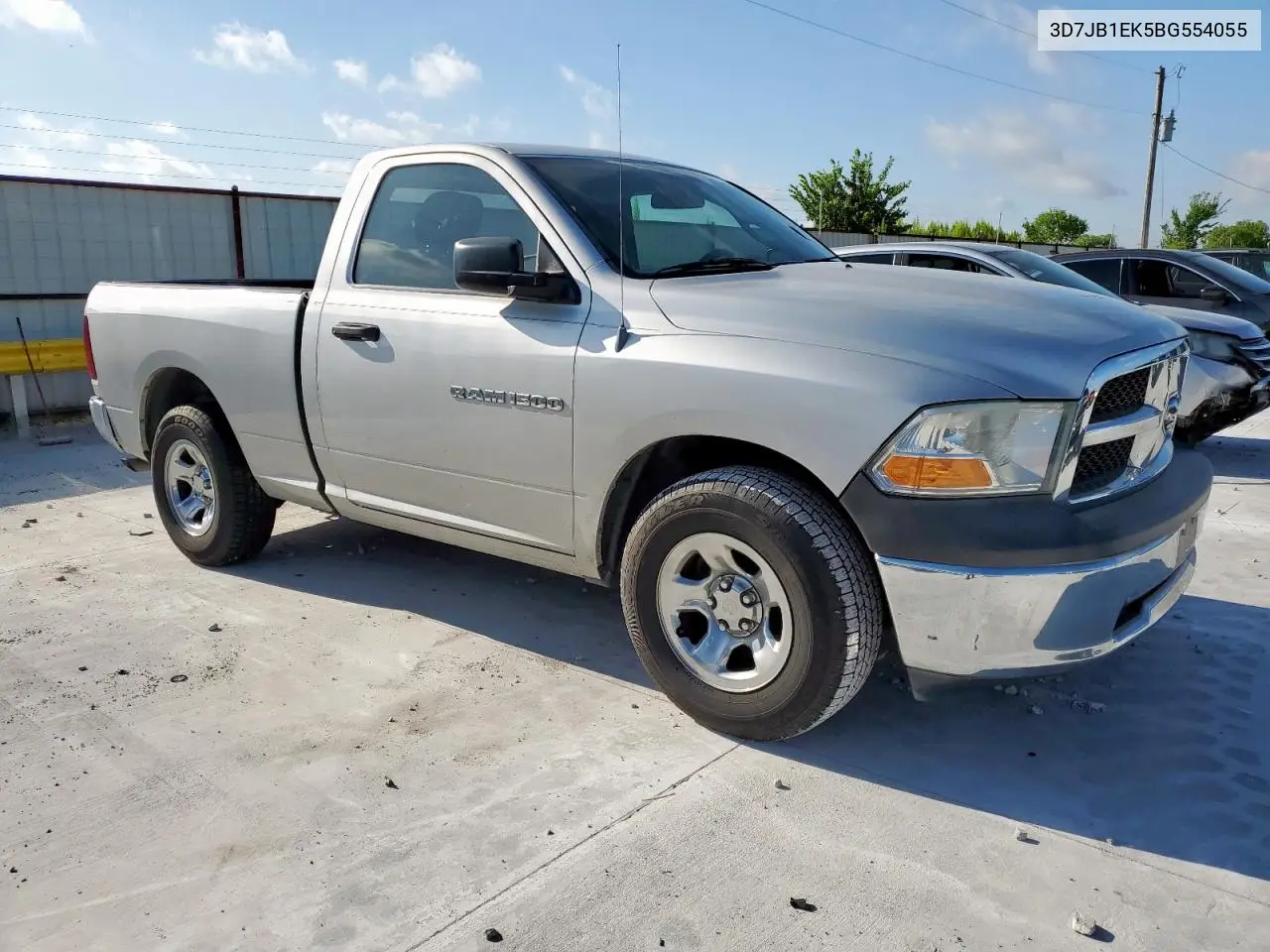 2011 Dodge Ram 1500 VIN: 3D7JB1EK5BG554055 Lot: 62883075