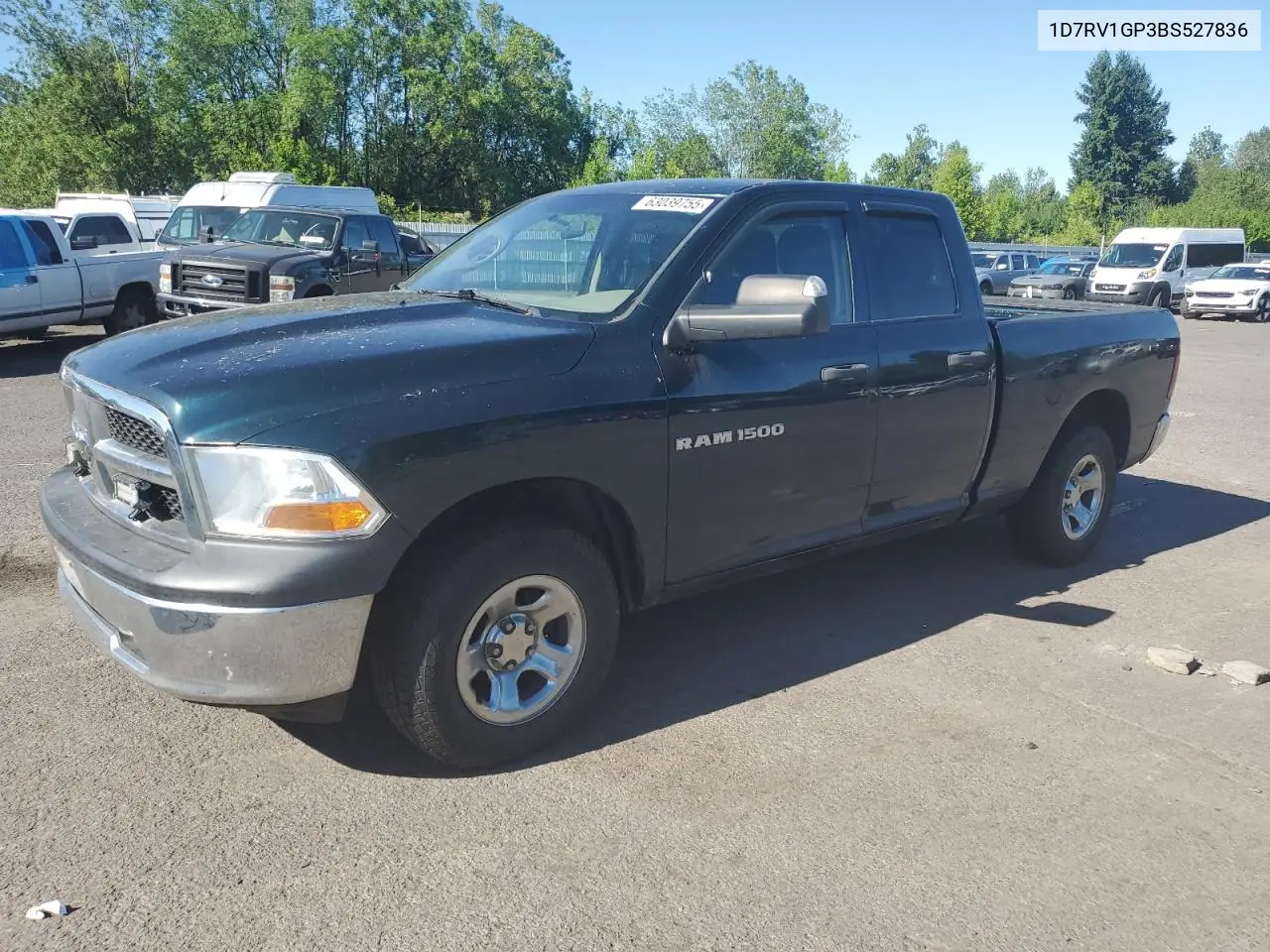 2011 Dodge Ram 1500 VIN: 1D7RV1GP3BS527836 Lot: 63039755