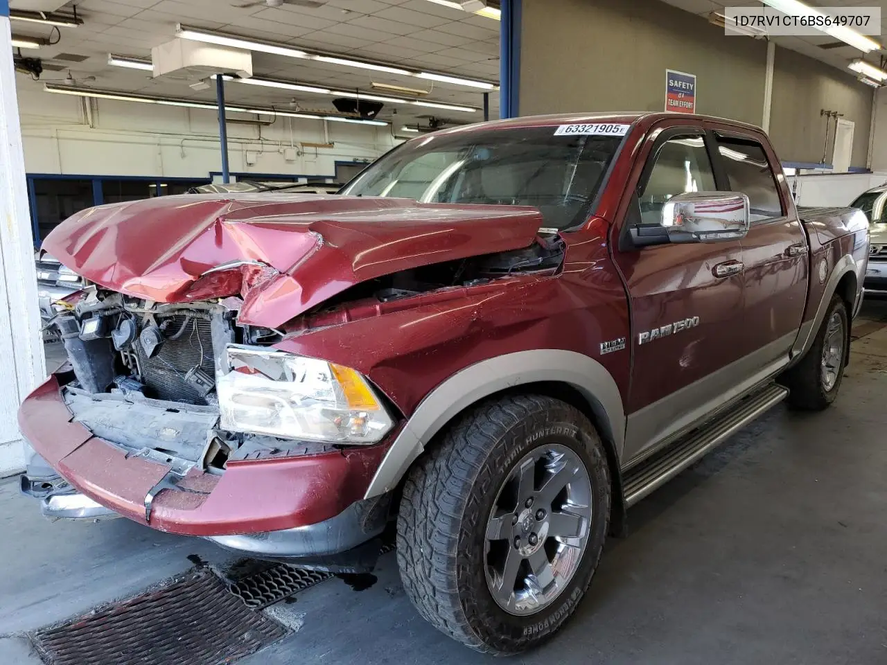 2011 Dodge Ram 1500 VIN: 1D7RV1CT6BS649707 Lot: 63321905