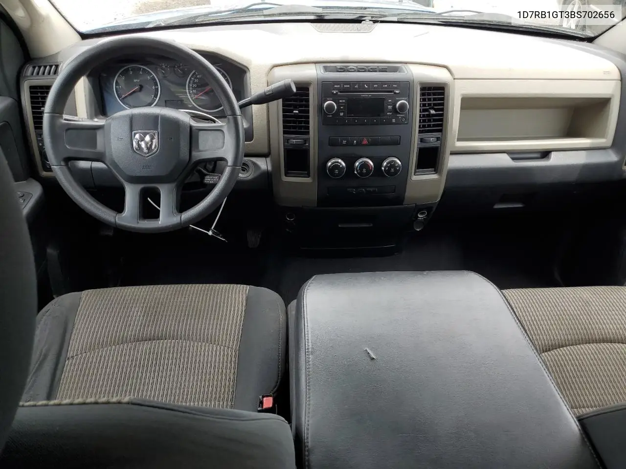 2011 Dodge Ram 1500 VIN: 1D7RB1GT3BS702656 Lot: 65832425