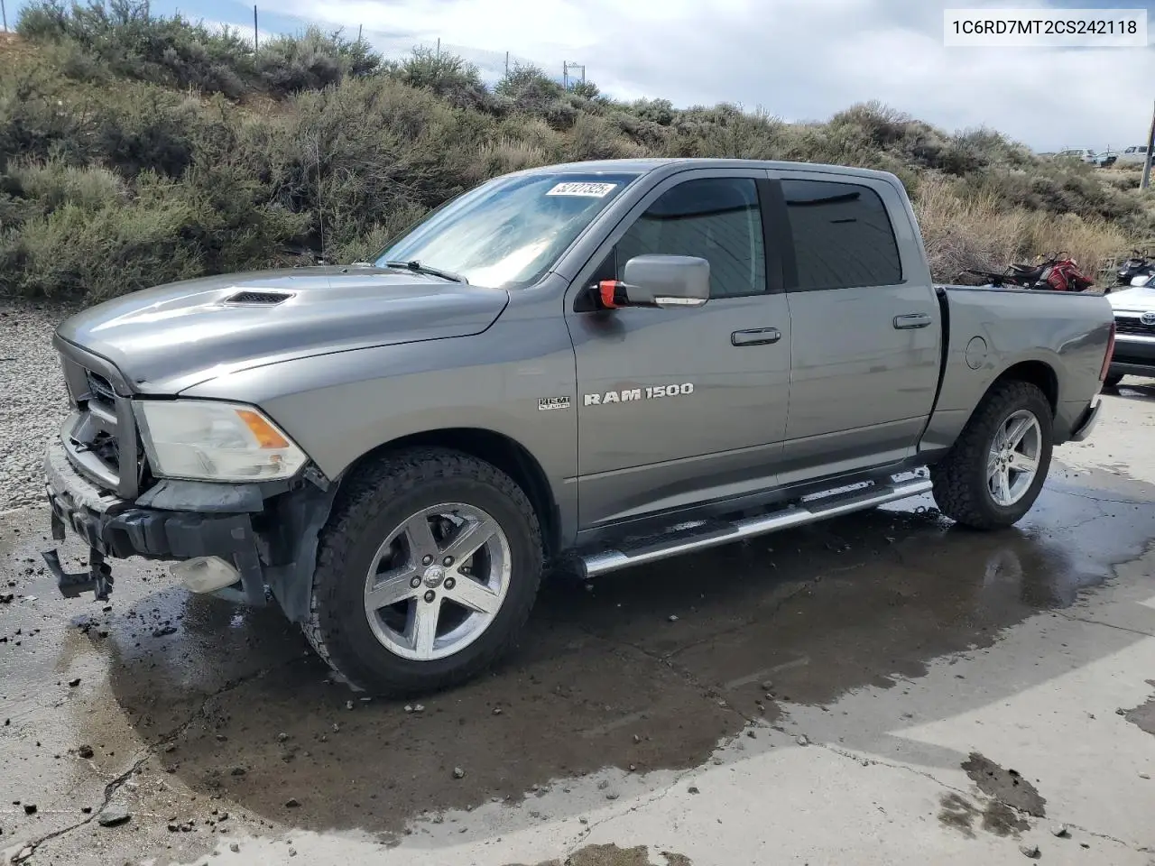 2012 Dodge Ram 1500 Sport VIN: 1C6RD7MT2CS242118 Lot: 52127325