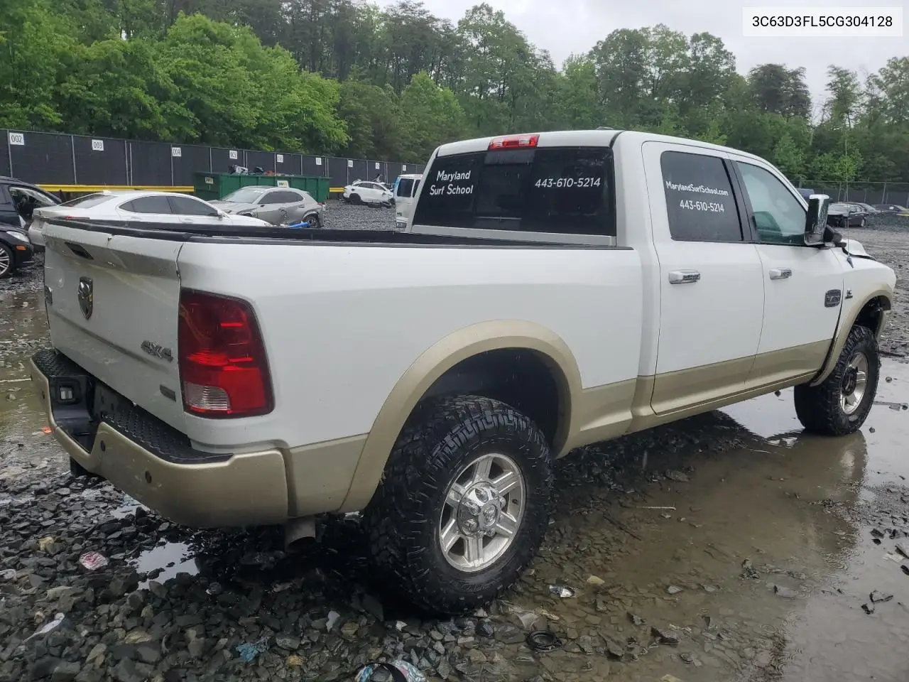 2012 Dodge Ram 3500 Longhorn VIN: 3C63D3FL5CG304128 Lot: 56590775