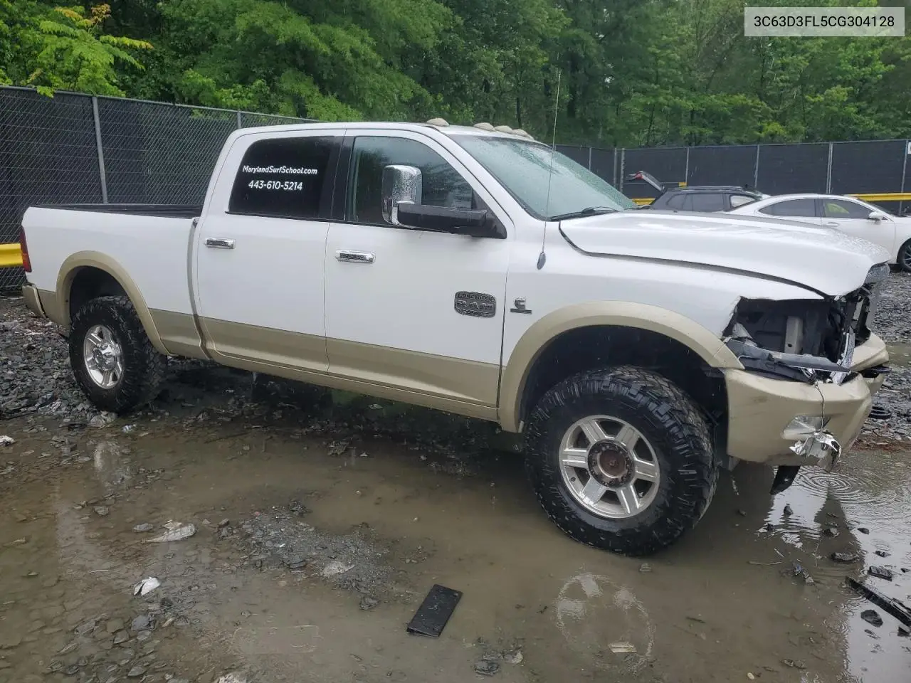 2012 Dodge Ram 3500 Longhorn VIN: 3C63D3FL5CG304128 Lot: 56590775