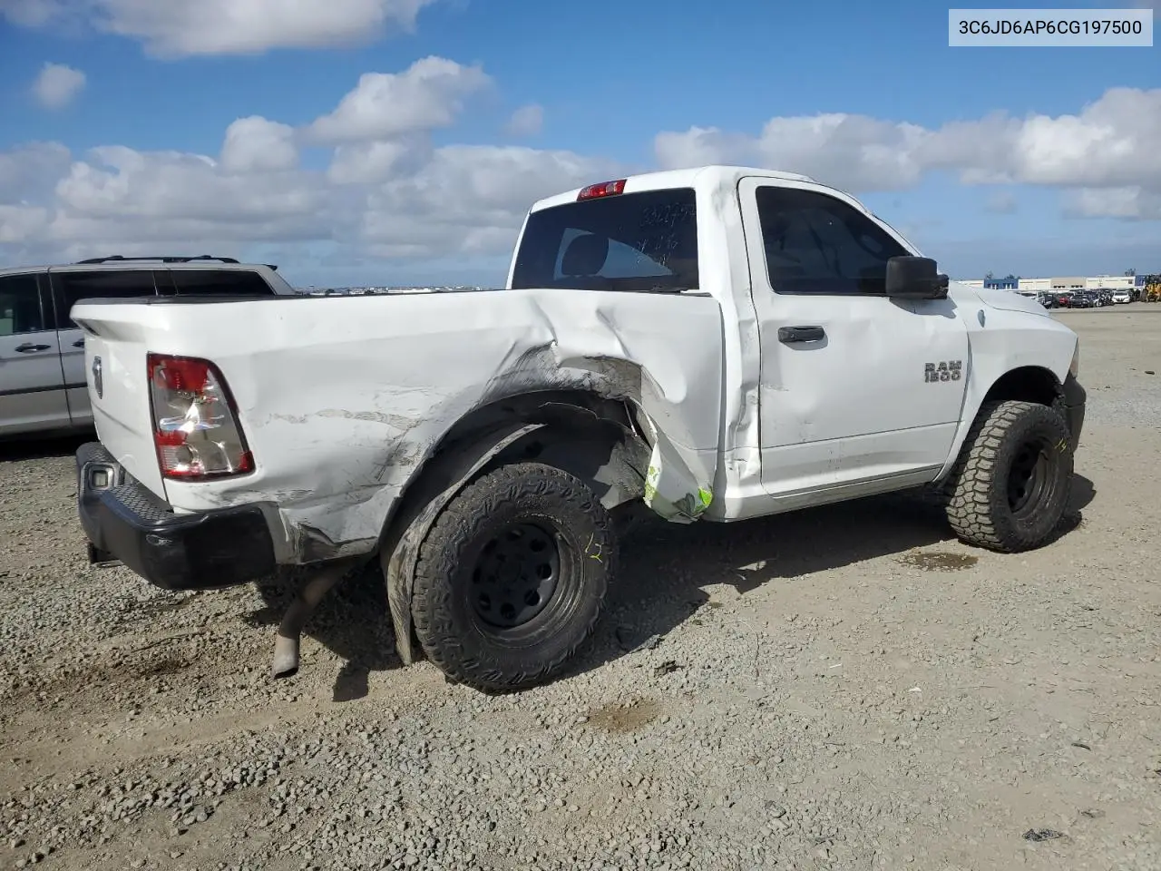 2012 Dodge Ram 1500 St VIN: 3C6JD6AP6CG197500 Lot: 56677015