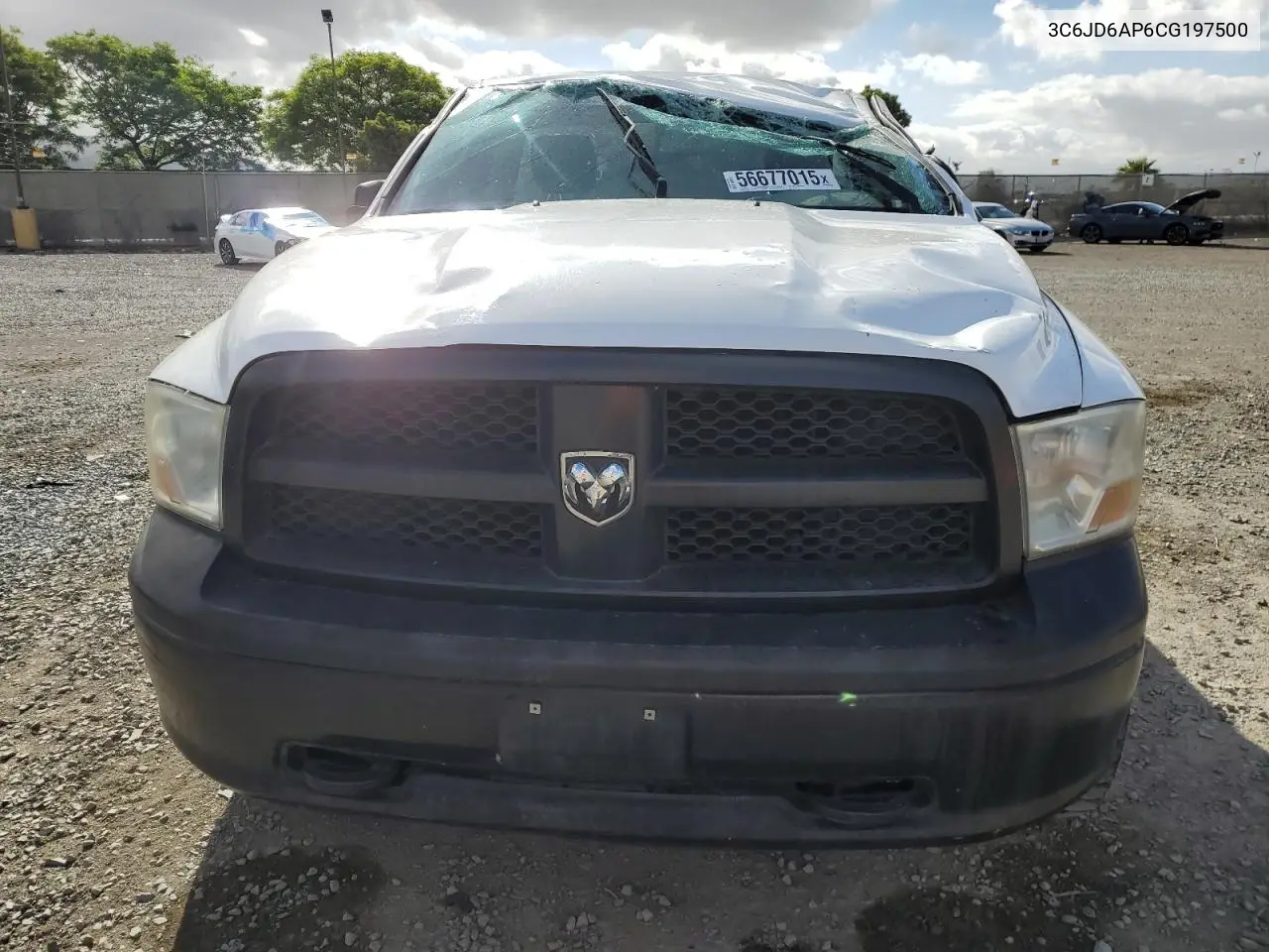 2012 Dodge Ram 1500 St VIN: 3C6JD6AP6CG197500 Lot: 56677015
