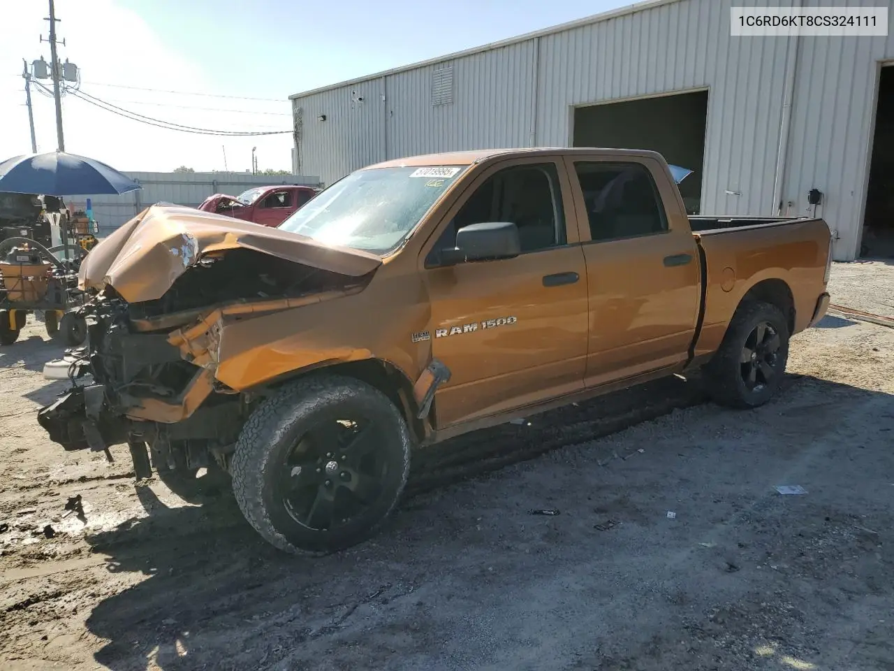 2012 Dodge Ram 1500 St VIN: 1C6RD6KT8CS324111 Lot: 57019995