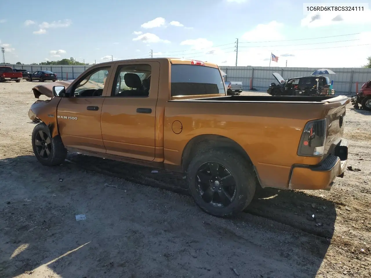 2012 Dodge Ram 1500 St VIN: 1C6RD6KT8CS324111 Lot: 57019995