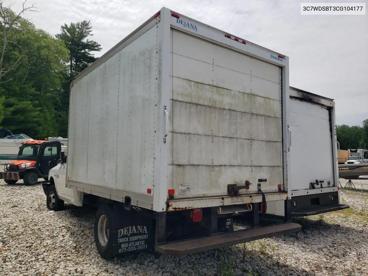 2012 Dodge Ram 3500 St VIN: 3C7WDSBT3CG104177 Lot: 61028465