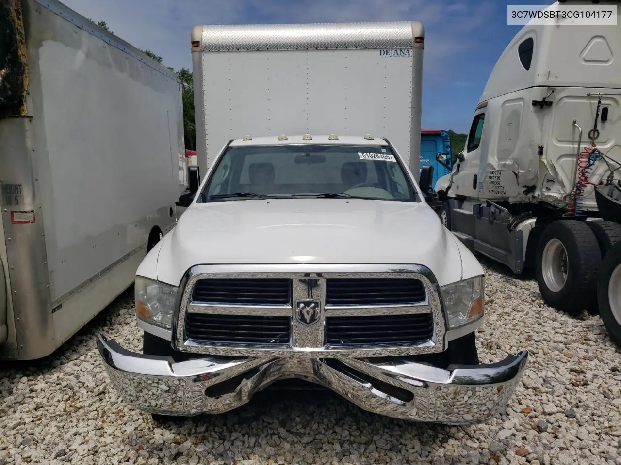 2012 Dodge Ram 3500 St VIN: 3C7WDSBT3CG104177 Lot: 61028465