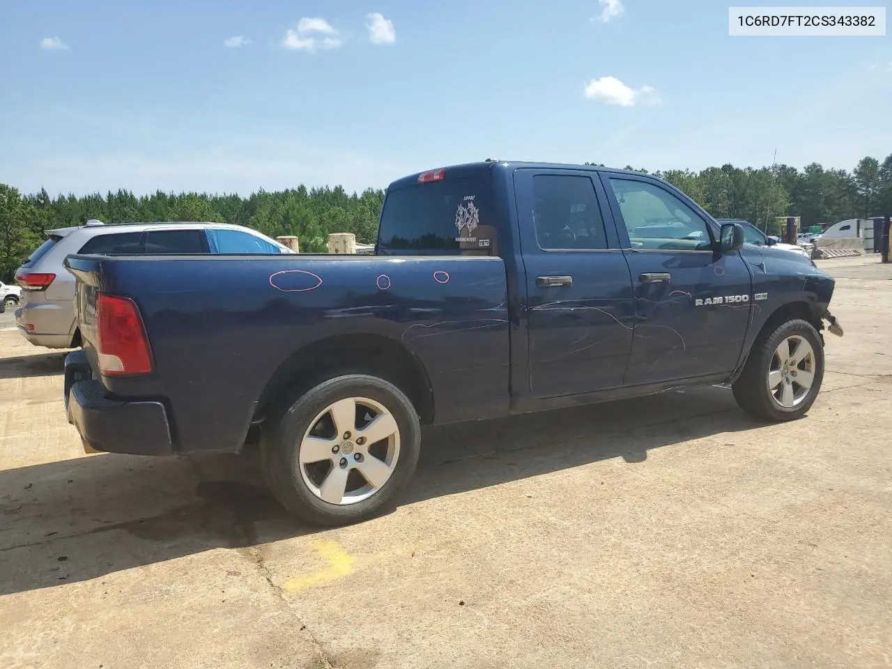 2012 Dodge Ram 1500 St VIN: 1C6RD7FT2CS343382 Lot: 61137675