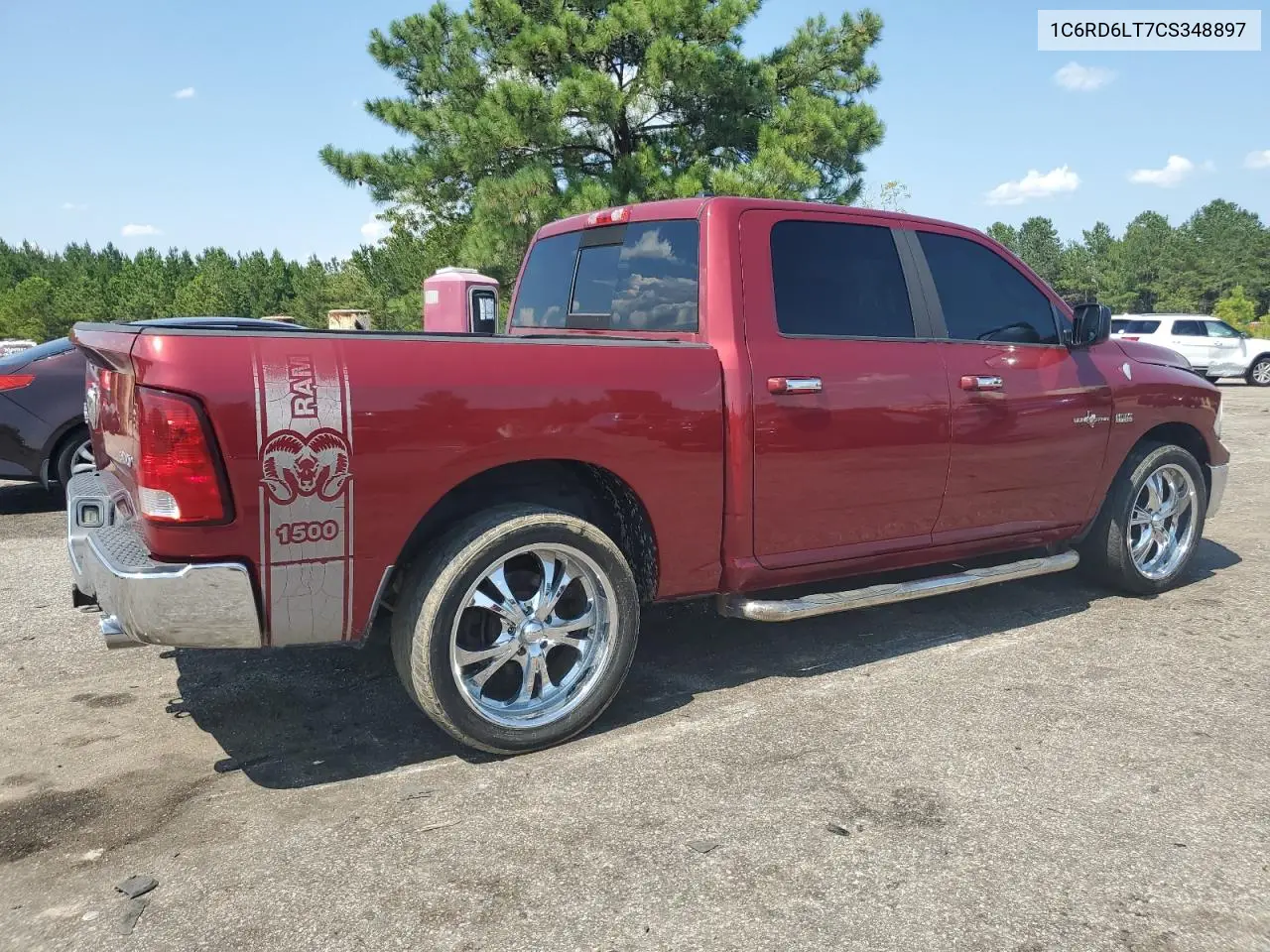 2012 Dodge Ram 1500 Slt VIN: 1C6RD6LT7CS348897 Lot: 61303515