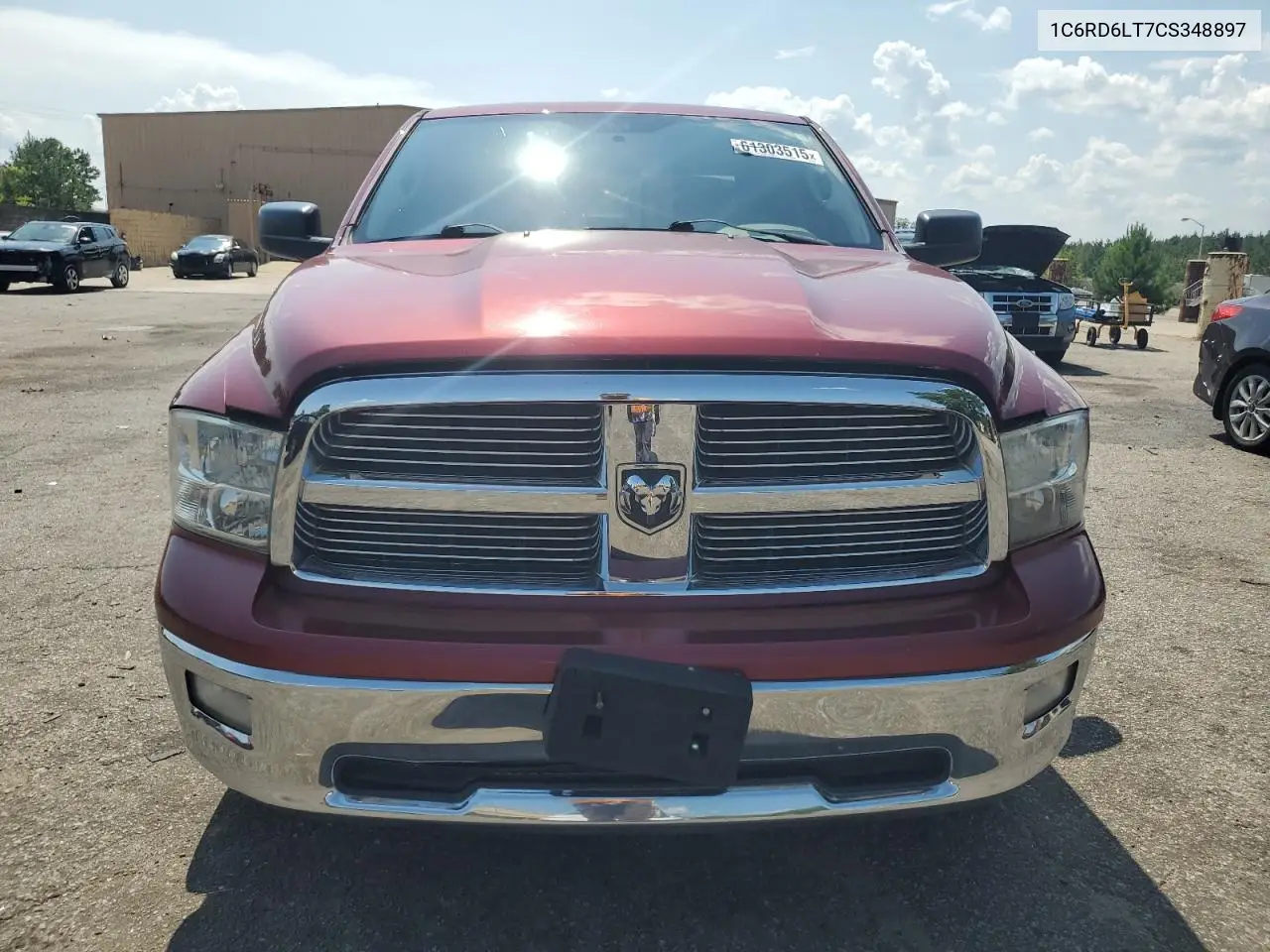 2012 Dodge Ram 1500 Slt VIN: 1C6RD6LT7CS348897 Lot: 61303515