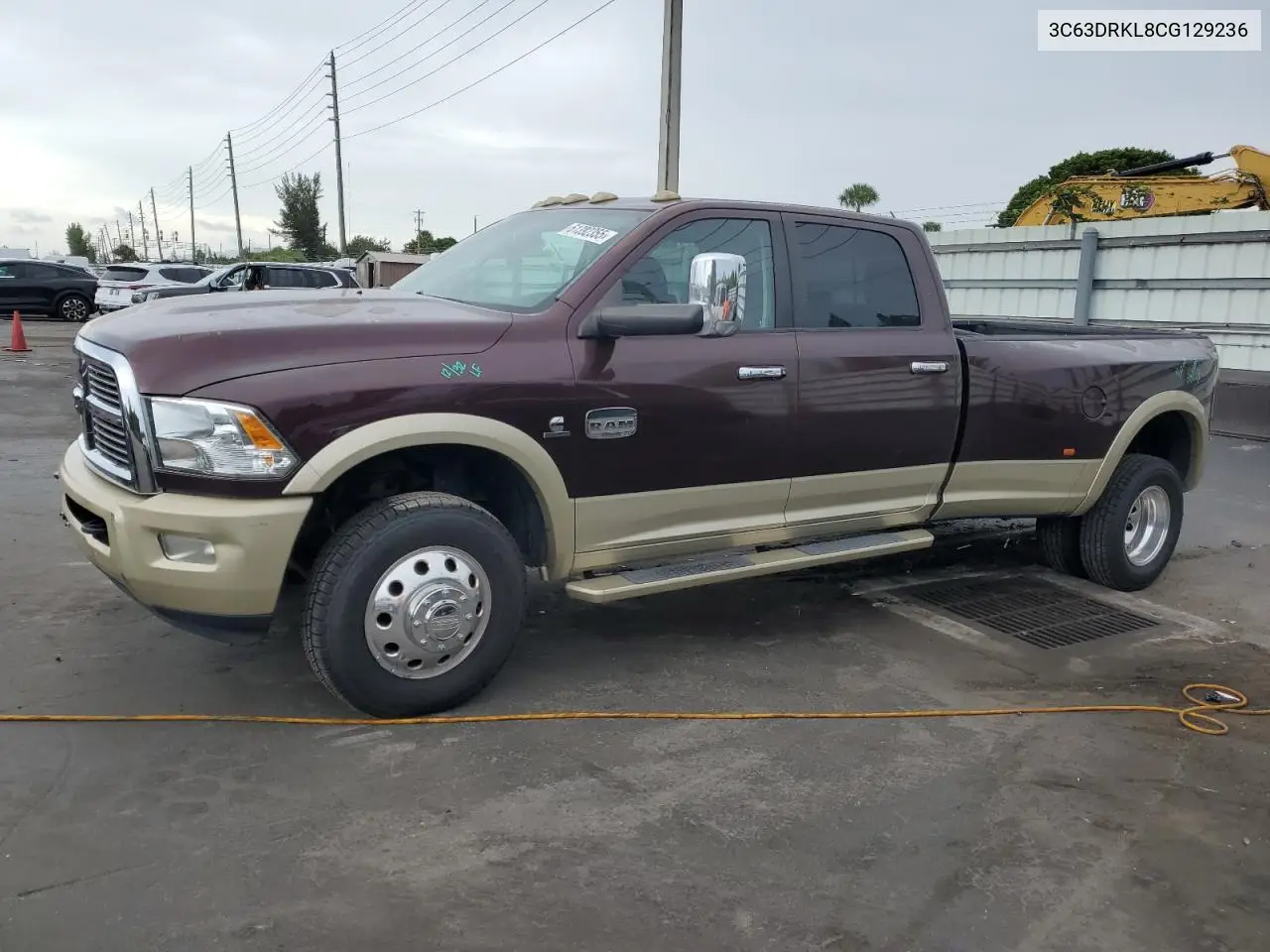 2012 Dodge Ram 3500 Longhorn VIN: 3C63DRKL8CG129236 Lot: 61392355