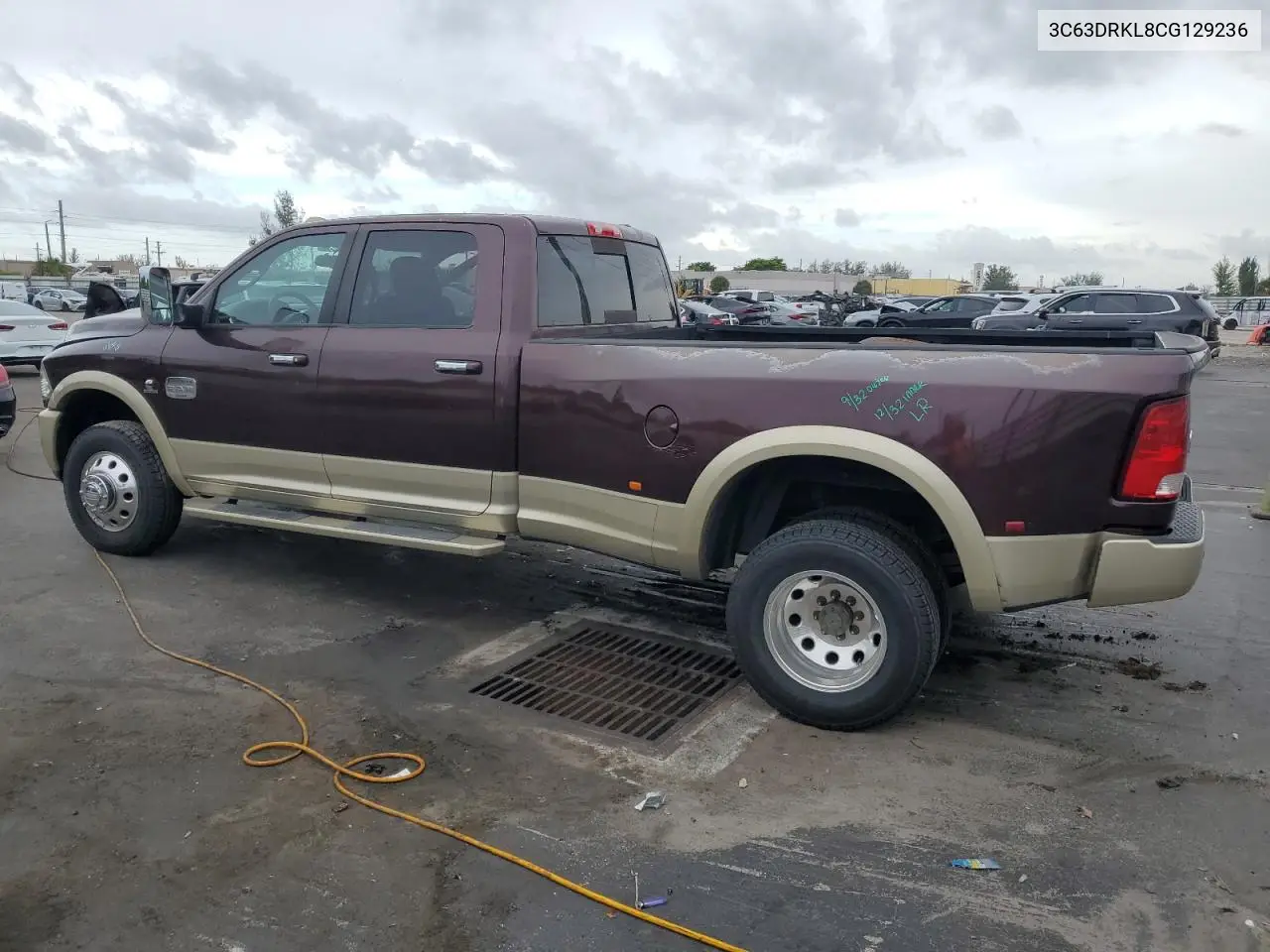 2012 Dodge Ram 3500 Longhorn VIN: 3C63DRKL8CG129236 Lot: 61392355