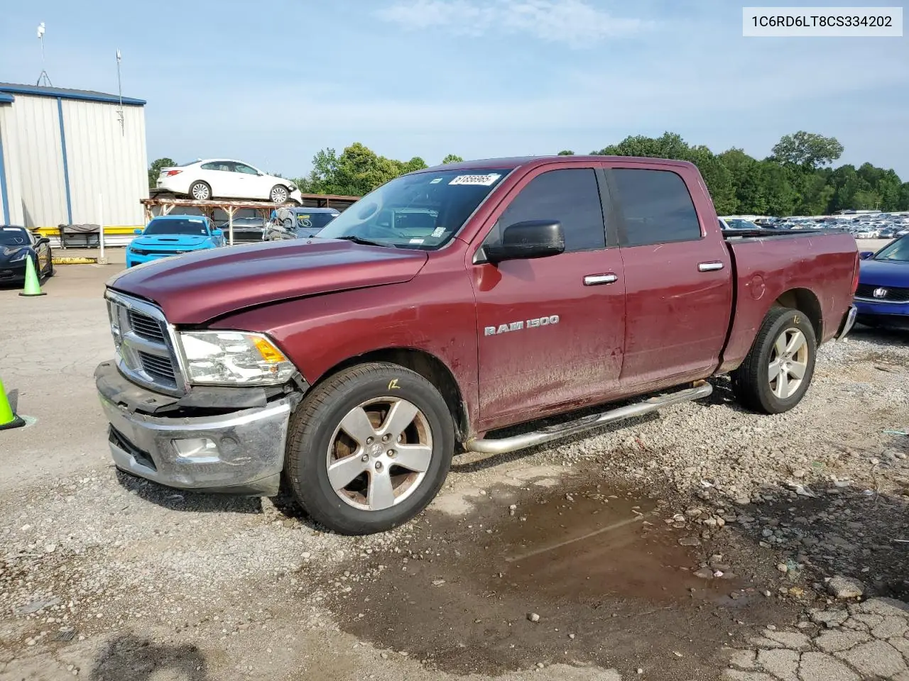 2012 Dodge Ram 1500 Slt VIN: 1C6RD6LT8CS334202 Lot: 61856965
