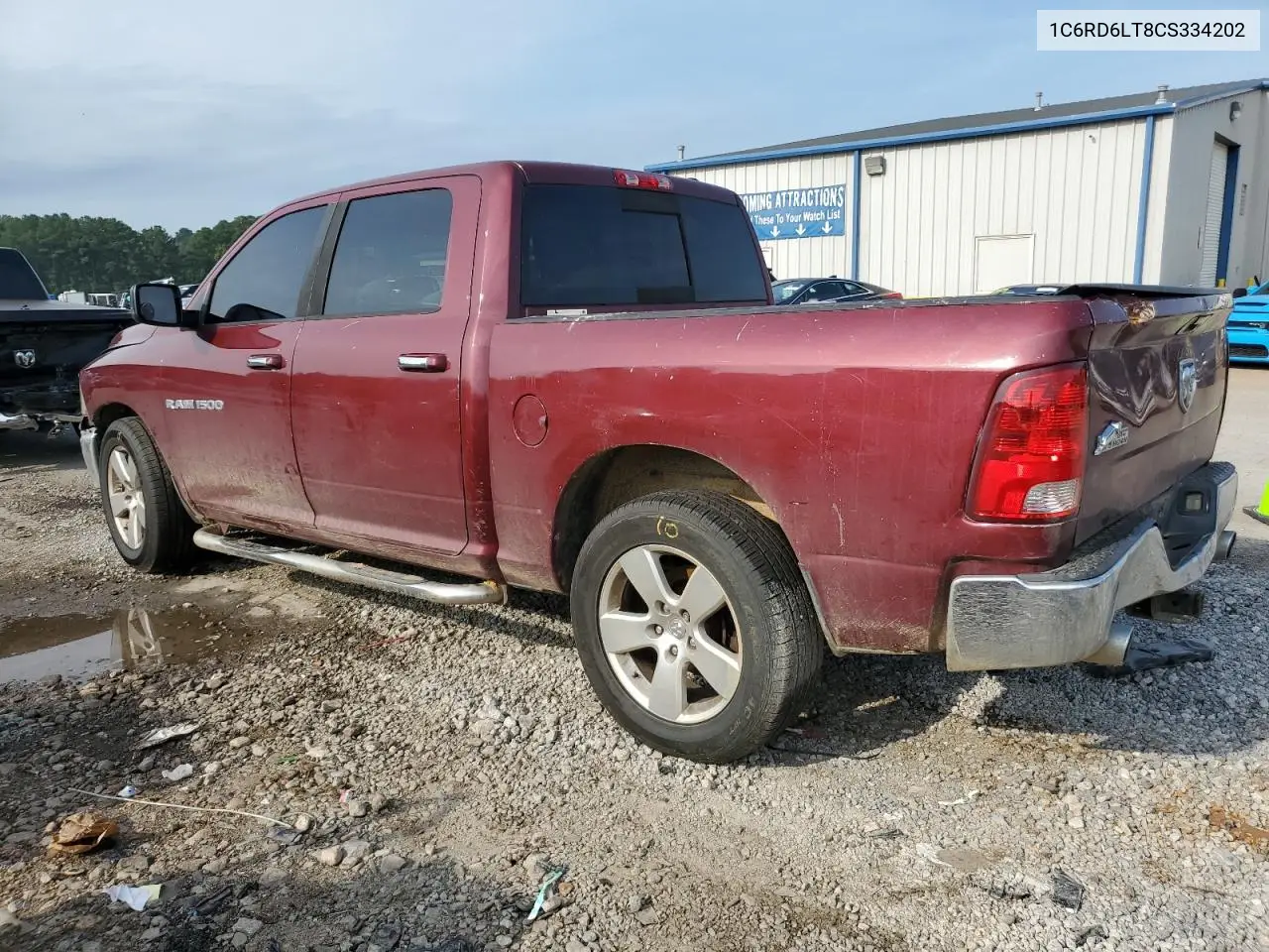2012 Dodge Ram 1500 Slt VIN: 1C6RD6LT8CS334202 Lot: 61856965