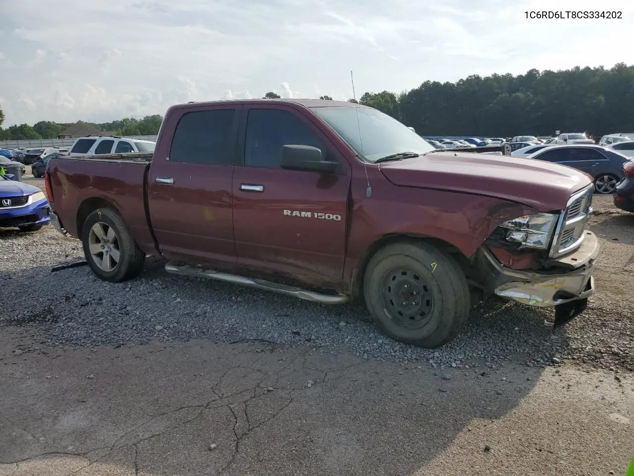 2012 Dodge Ram 1500 Slt VIN: 1C6RD6LT8CS334202 Lot: 61856965