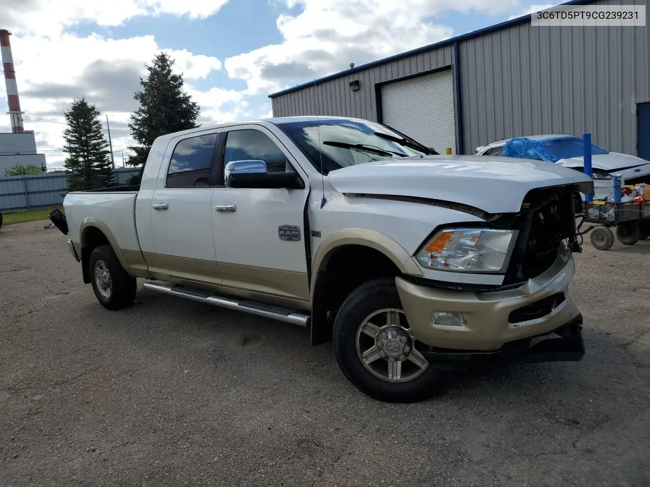 2012 Dodge Ram 2500 Longhorn VIN: 3C6TD5PT9CG239231 Lot: 62463205