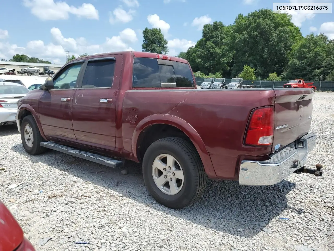 2012 Dodge Ram 1500 Slt VIN: 1C6RD7LT9CS216875 Lot: 62495145