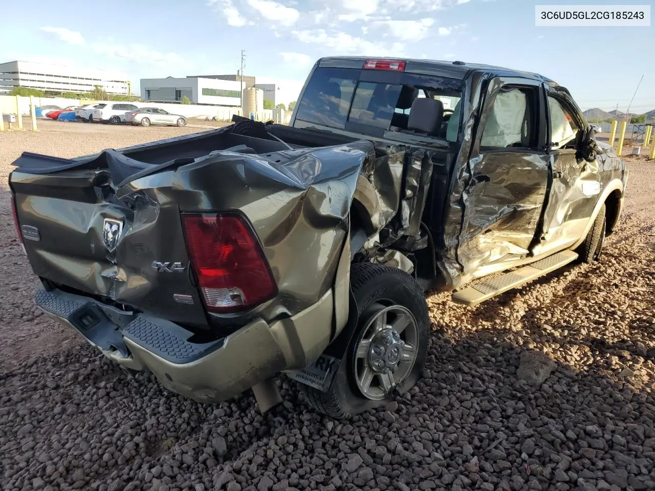 2012 Dodge Ram 2500 Longhorn VIN: 3C6UD5GL2CG185243 Lot: 62589355