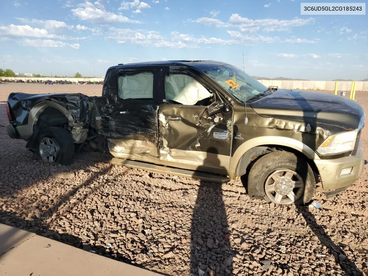 2012 Dodge Ram 2500 Longhorn VIN: 3C6UD5GL2CG185243 Lot: 62589355