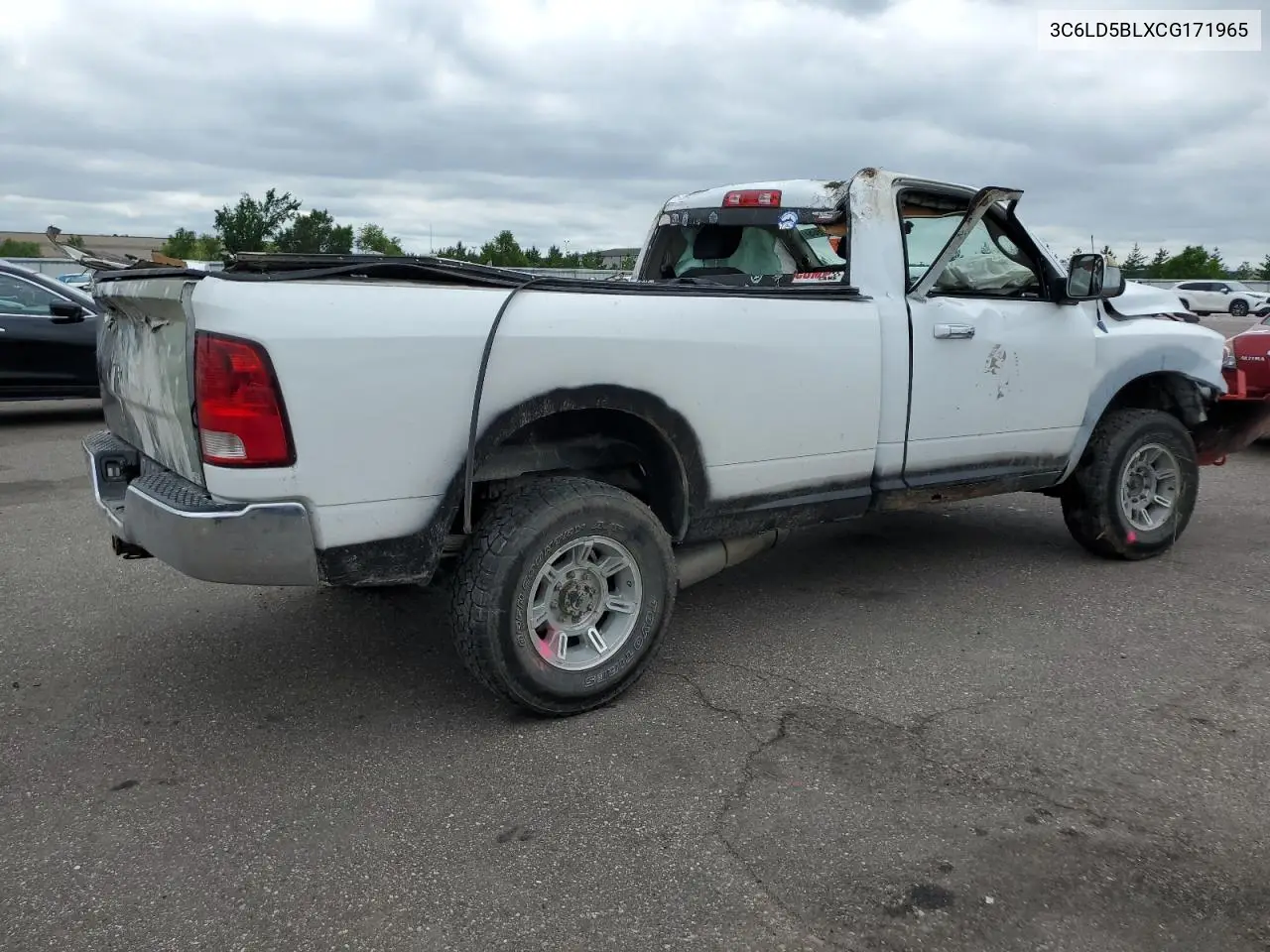 2012 Dodge Ram 2500 Slt VIN: 3C6LD5BLXCG171965 Lot: 62593565