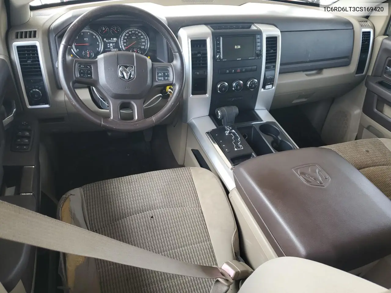 2012 Dodge Ram 1500 Slt VIN: 1C6RD6LT3CS169420 Lot: 62637115