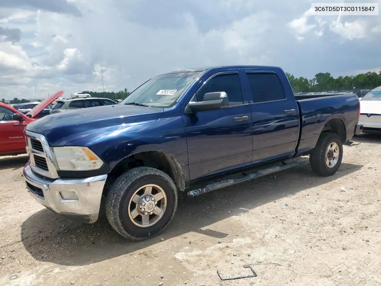 2012 Dodge Ram 2500 Slt VIN: 3C6TD5DT3CG115847 Lot: 62653155