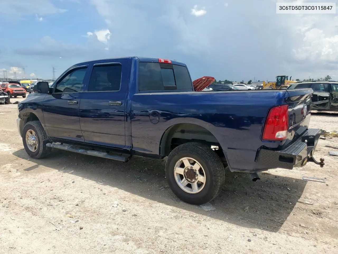 2012 Dodge Ram 2500 Slt VIN: 3C6TD5DT3CG115847 Lot: 62653155