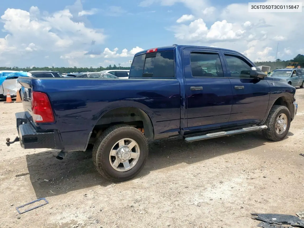 2012 Dodge Ram 2500 Slt VIN: 3C6TD5DT3CG115847 Lot: 62653155