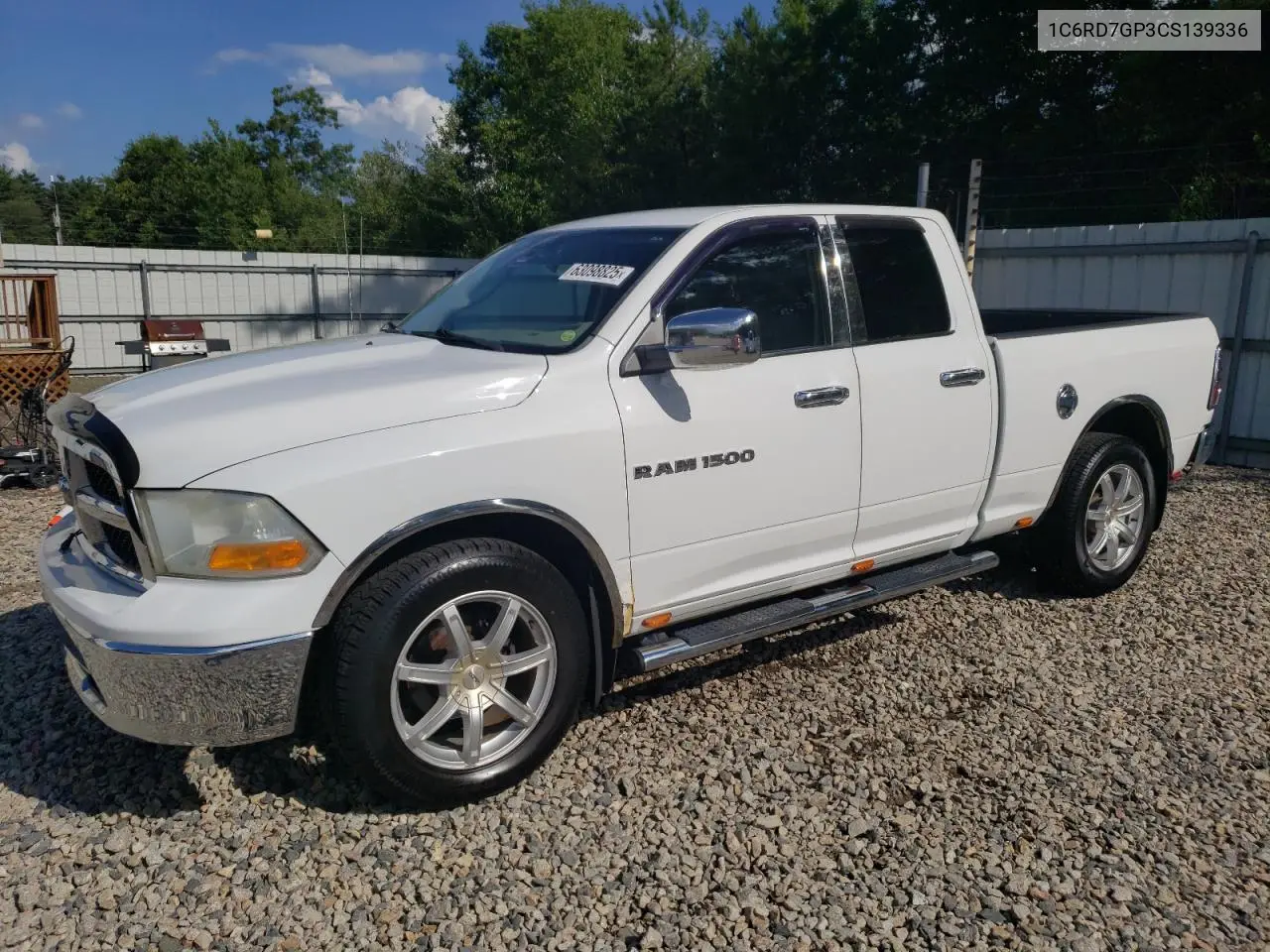 2012 Dodge Ram 1500 Slt VIN: 1C6RD7GP3CS139336 Lot: 63098825