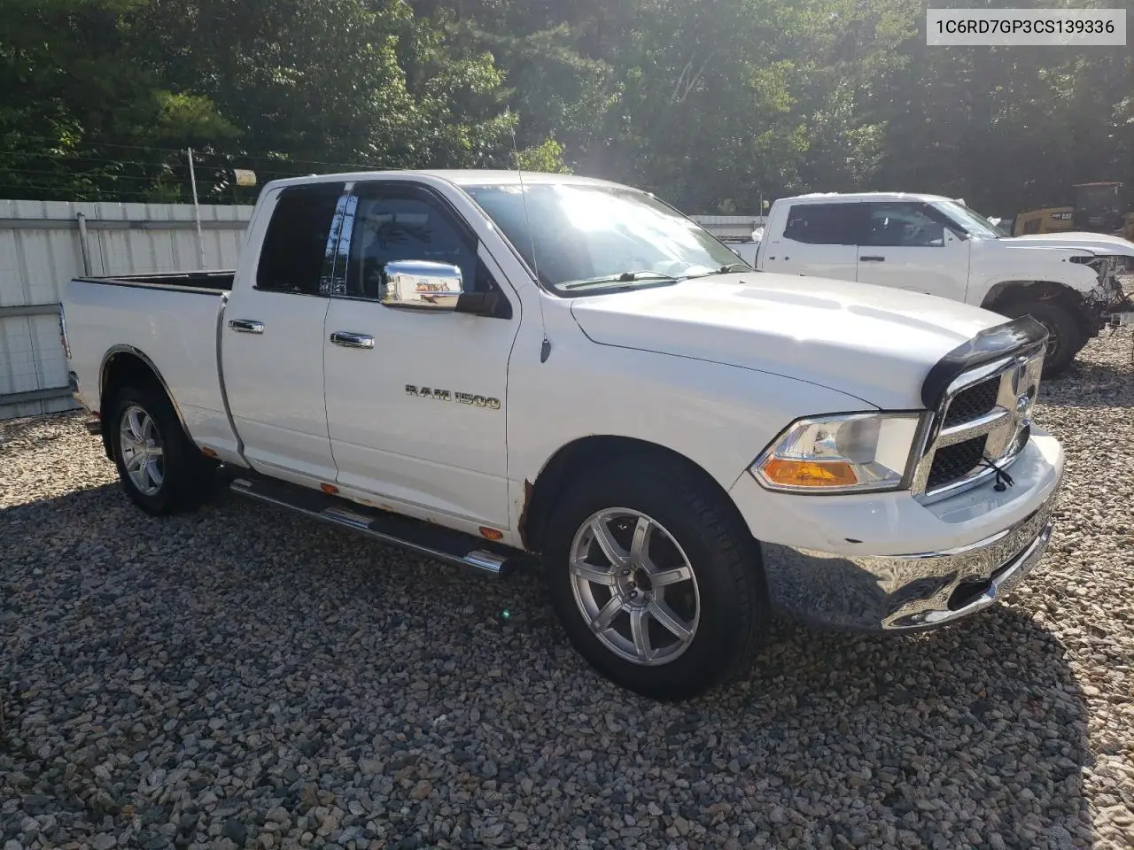 2012 Dodge Ram 1500 Slt VIN: 1C6RD7GP3CS139336 Lot: 63098825