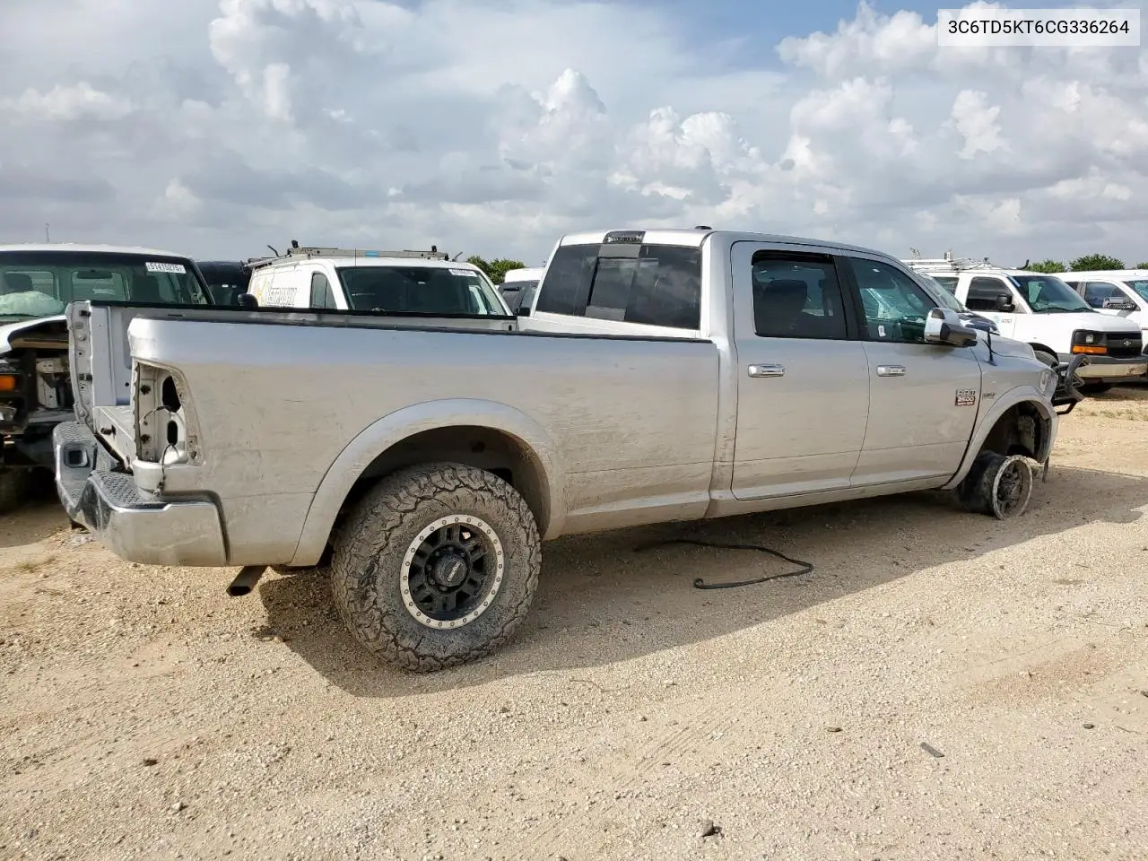 2012 Dodge Ram 2500 Laramie VIN: 3C6TD5KT6CG336264 Lot: 63125495