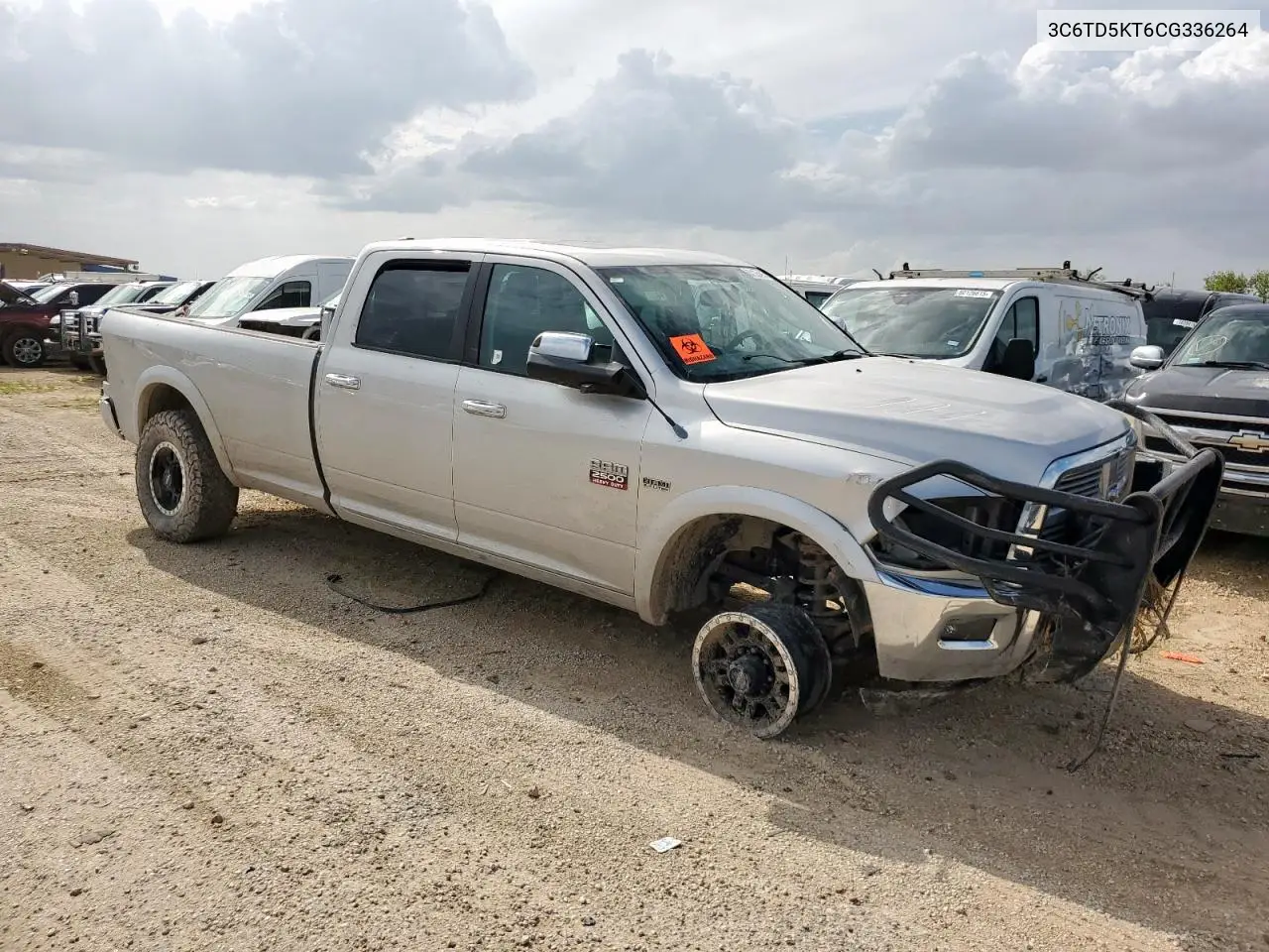 2012 Dodge Ram 2500 Laramie VIN: 3C6TD5KT6CG336264 Lot: 63125495