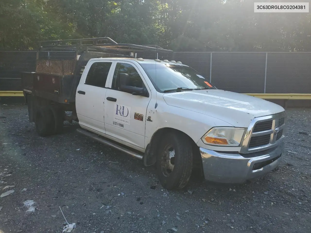 2012 Dodge Ram 3500 St VIN: 3C63DRGL8CG204381 Lot: 63213055