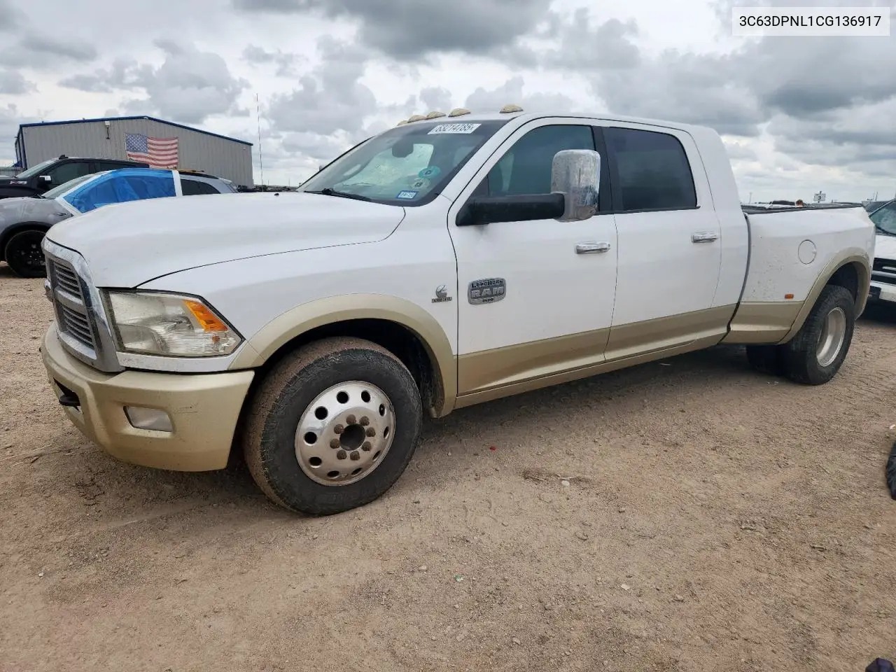 2012 Dodge Ram 3500 Longhorn VIN: 3C63DPNL1CG136917 Lot: 63214785