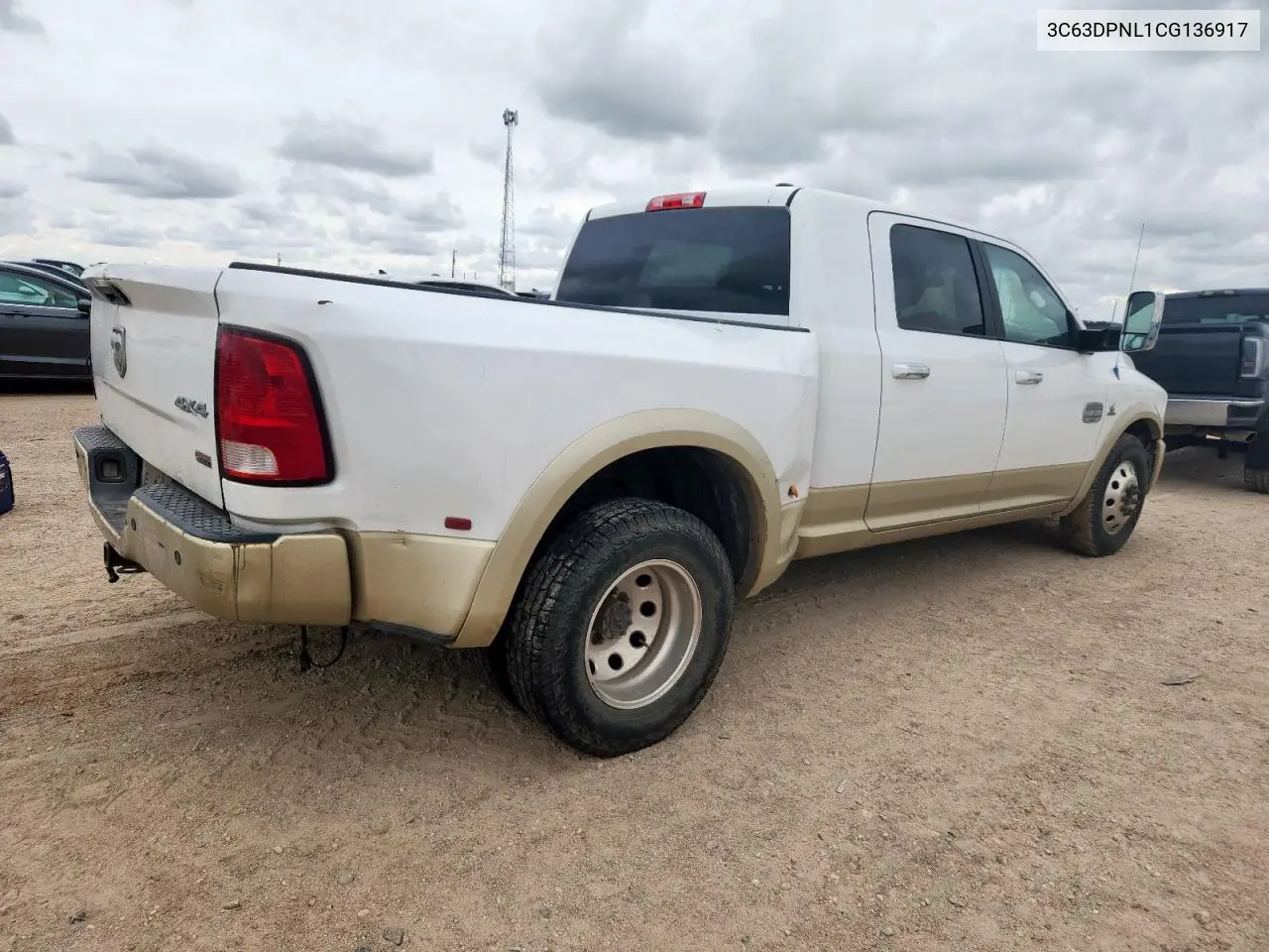 2012 Dodge Ram 3500 Longhorn VIN: 3C63DPNL1CG136917 Lot: 63214785