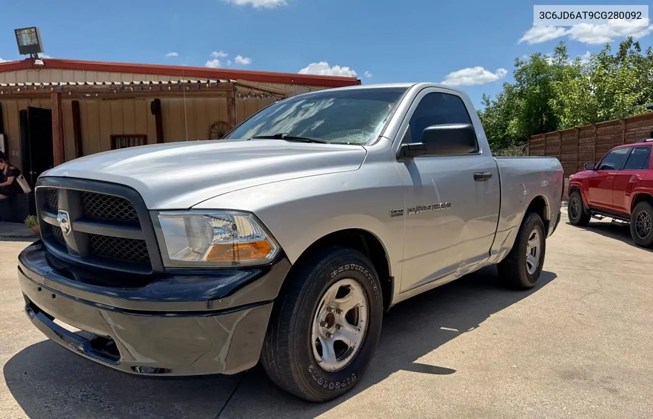 2012 Dodge Ram 1500 St VIN: 3C6JD6AT9CG280092 Lot: 63375375