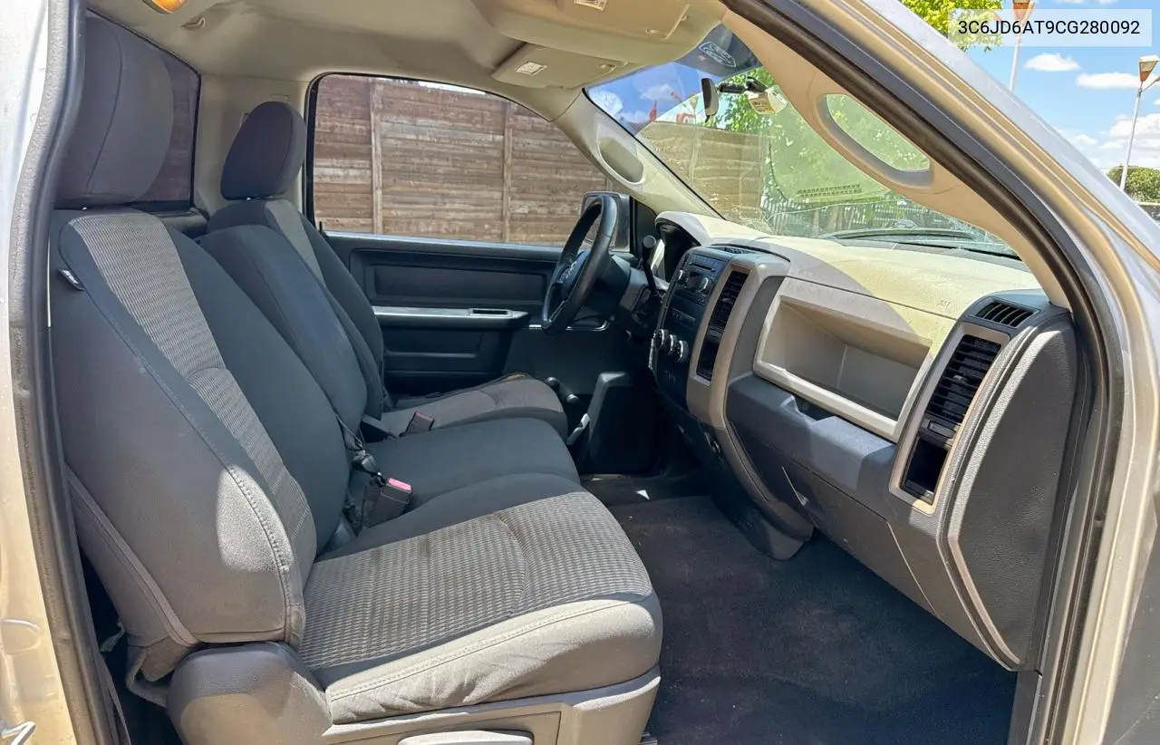 2012 Dodge Ram 1500 St VIN: 3C6JD6AT9CG280092 Lot: 63375375