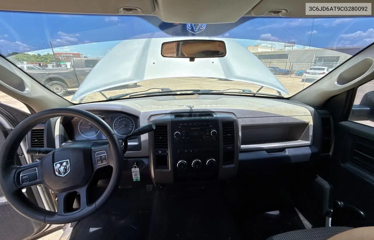 2012 Dodge Ram 1500 St VIN: 3C6JD6AT9CG280092 Lot: 63375375