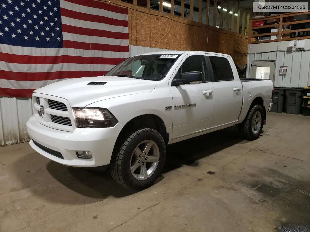 2012 Dodge Ram 1500 Sport VIN: 1C6RD7MT4CS204535 Lot: 63507905