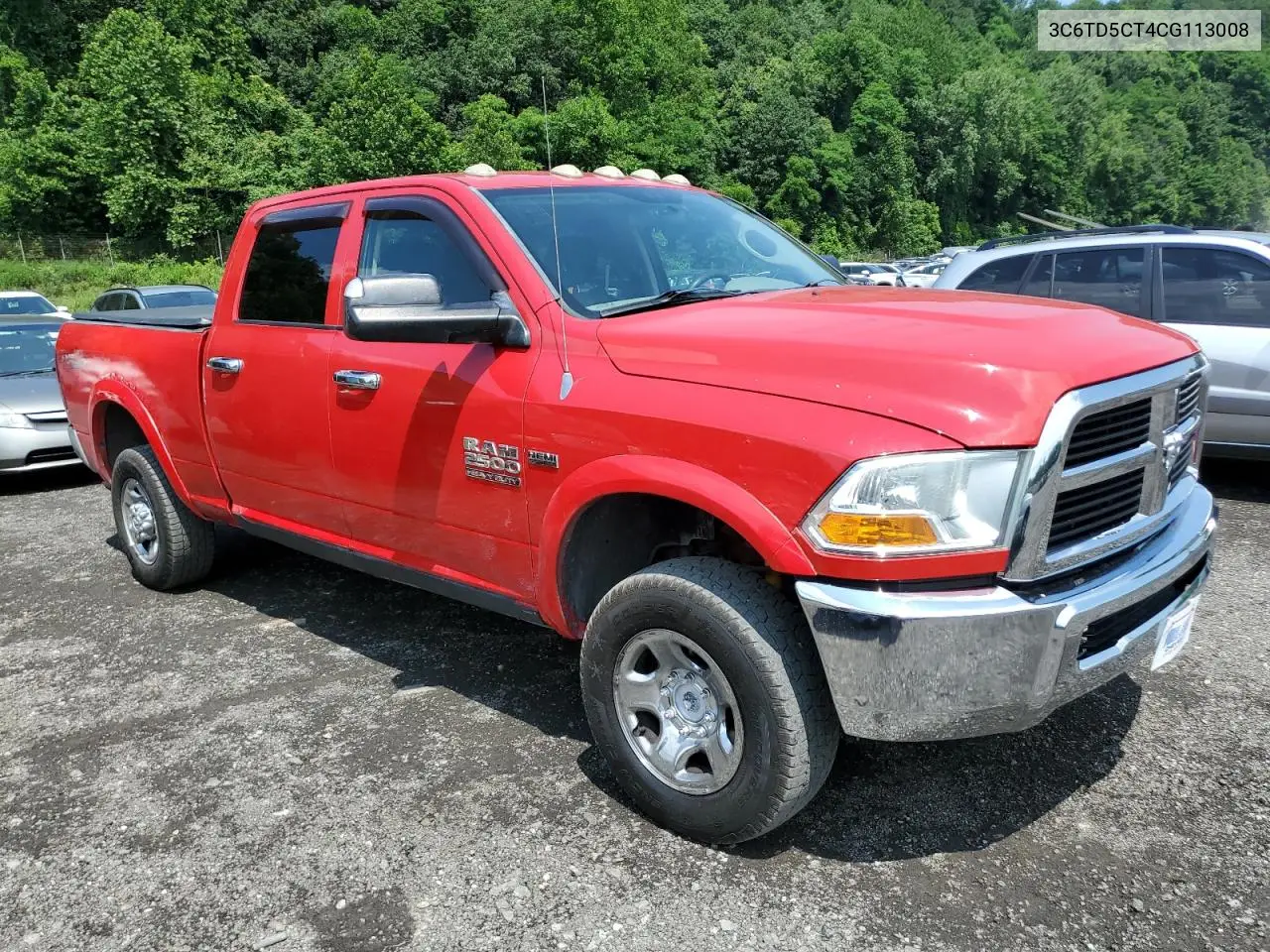 2012 Dodge Ram 2500 St VIN: 3C6TD5CT4CG113008 Lot: 63749555