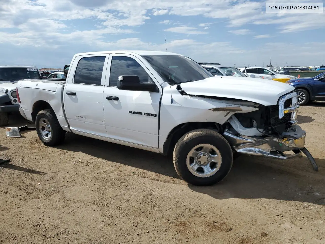 2012 Dodge Ram 1500 St VIN: 1C6RD7KP7CS314081 Lot: 65838585