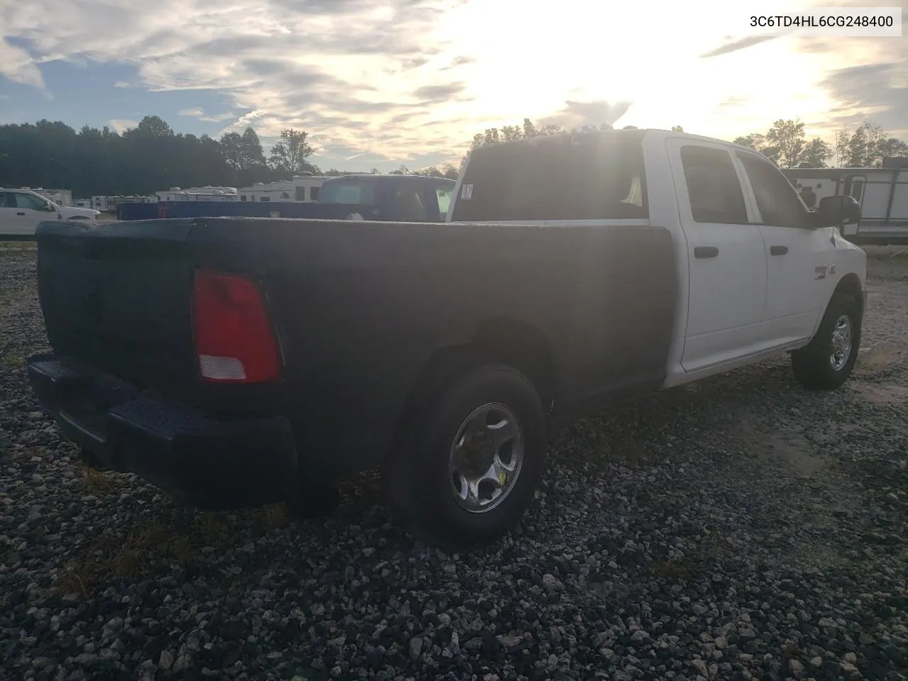 2012 Dodge Ram 2500 St VIN: 3C6TD4HL6CG248400 Lot: 70622414